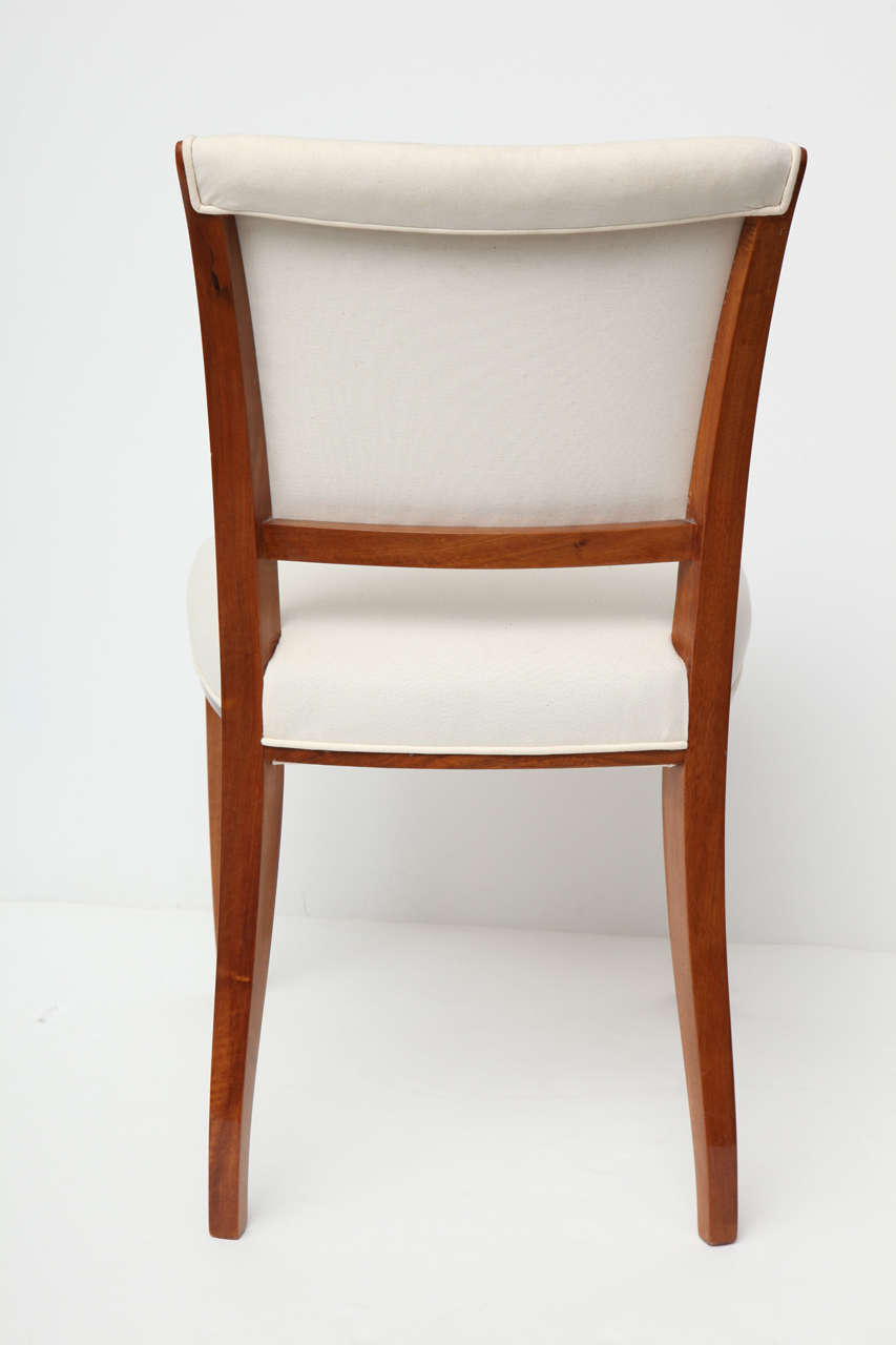 Fine and Rare Art Deco Side Chair by Jules Leleu 1