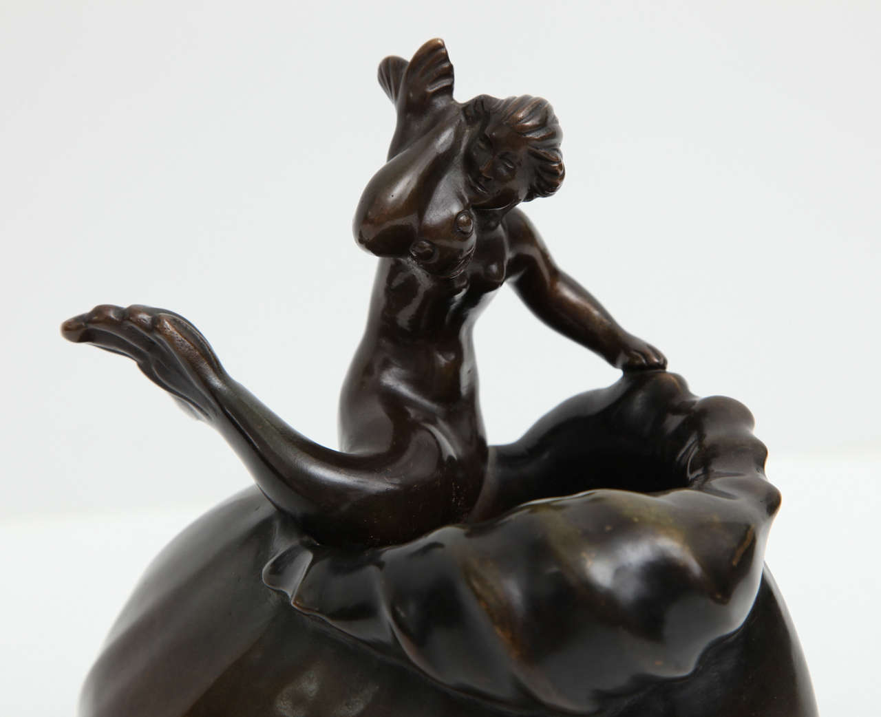 Just Andersen, Bronze Sculptural Vase, Denmark, C. 1930 1