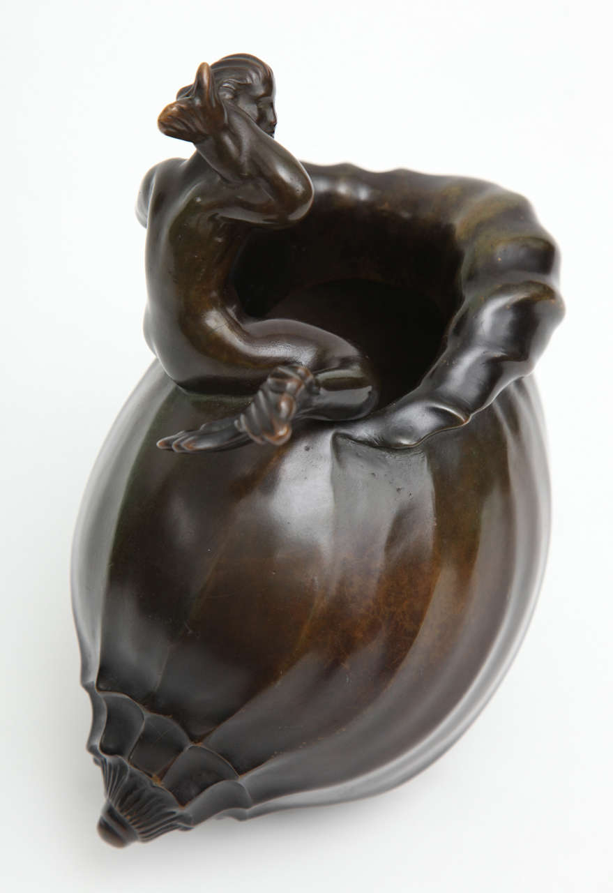 Just Andersen, Bronze Sculptural Vase, Denmark, C. 1930 2