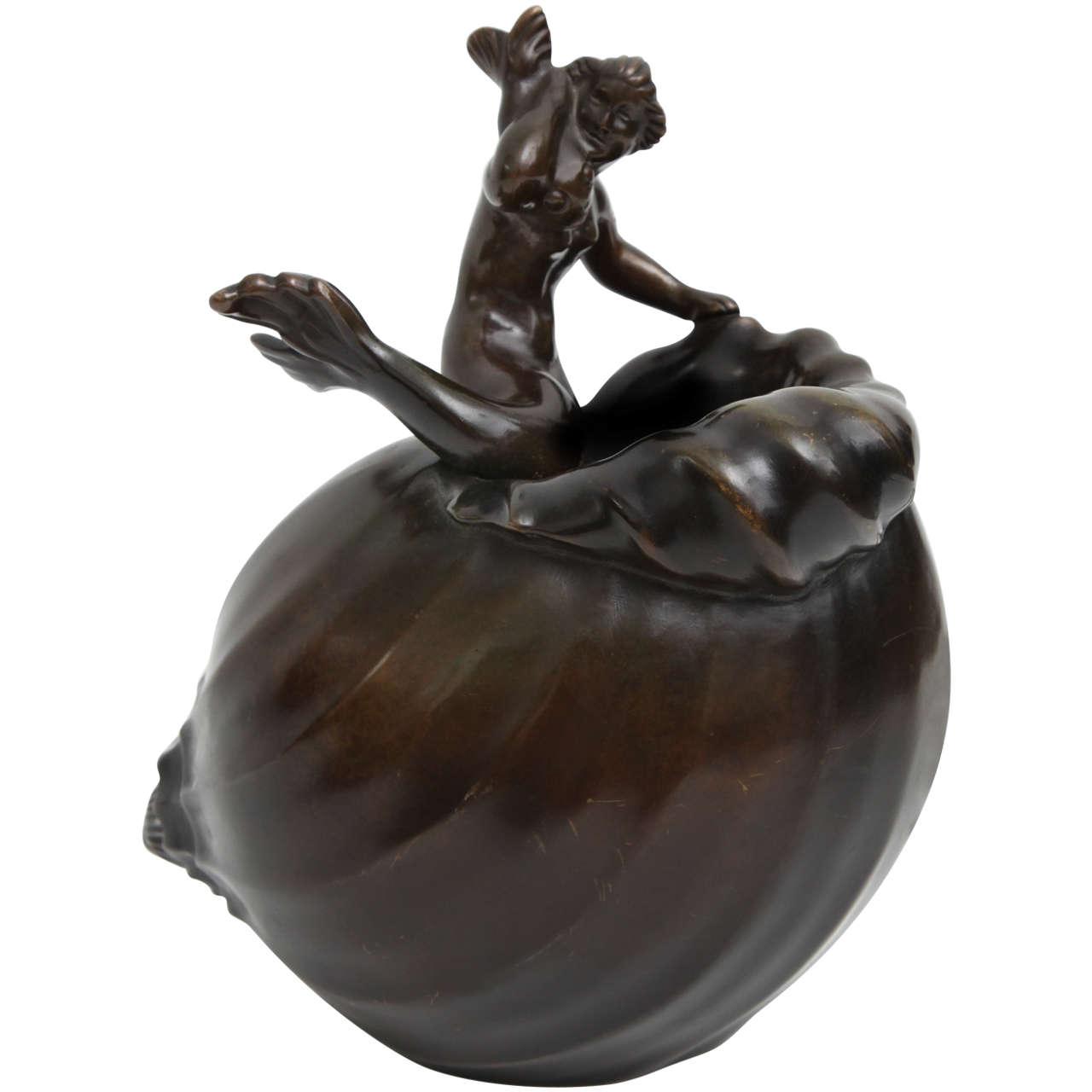 Just Andersen, Bronze Sculptural Vase, Denmark, C. 1930