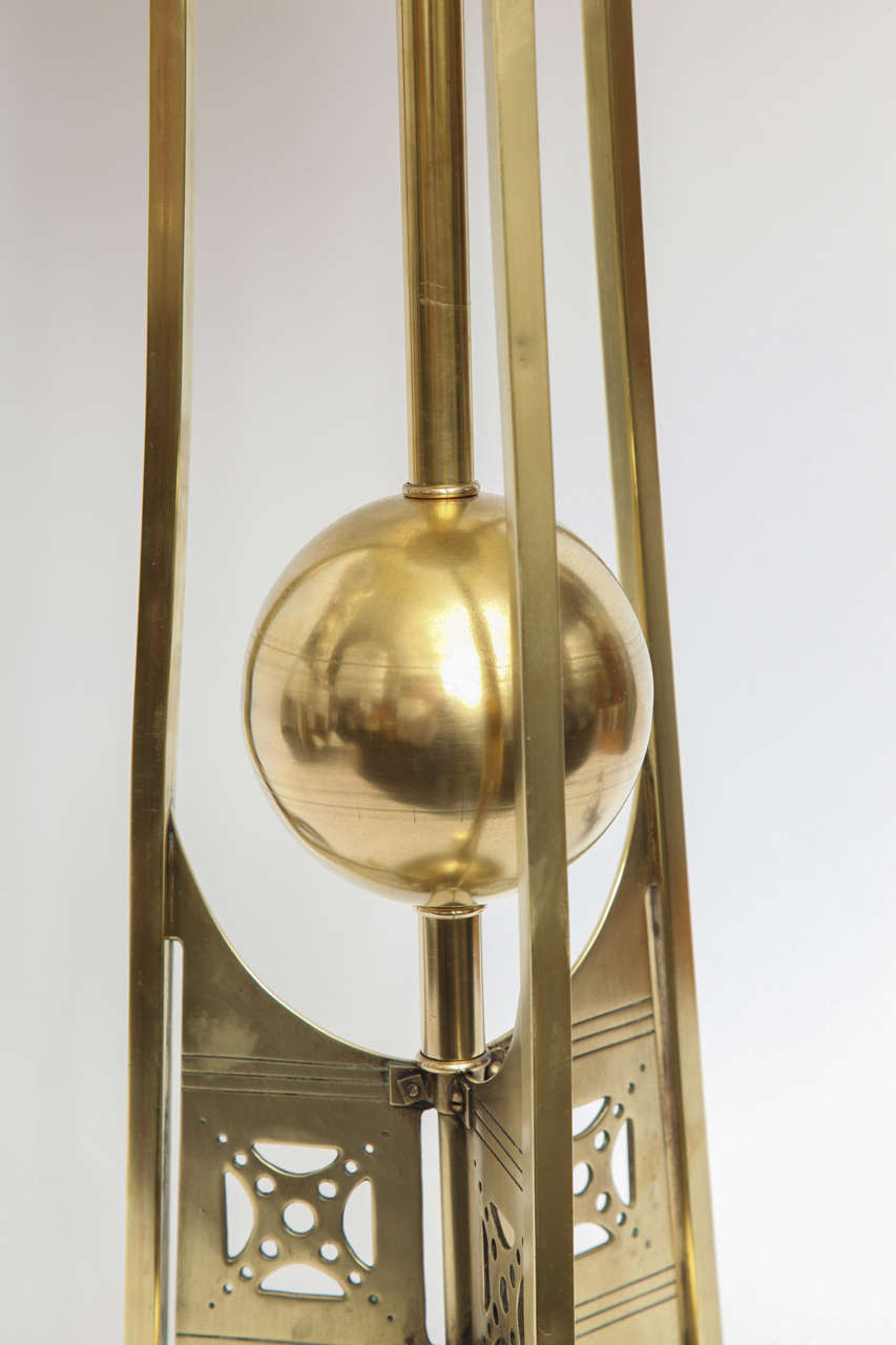 Table Lamp Jugendstil  brass Denmark 1900's im Angebot 1