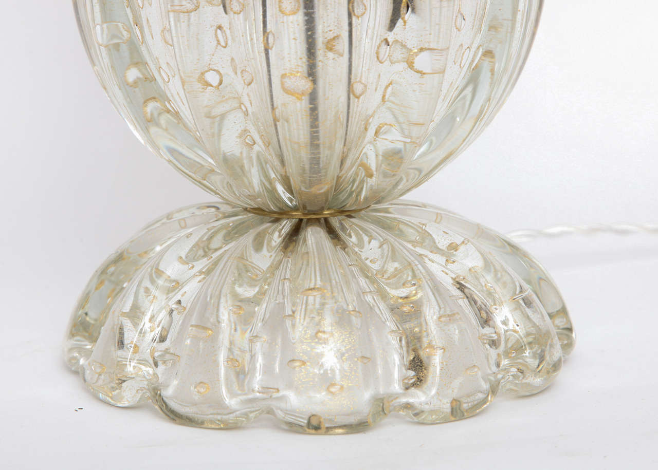 Mid-20th Century 1950s Italian Art Glass Table Lamp by Barovier Toso