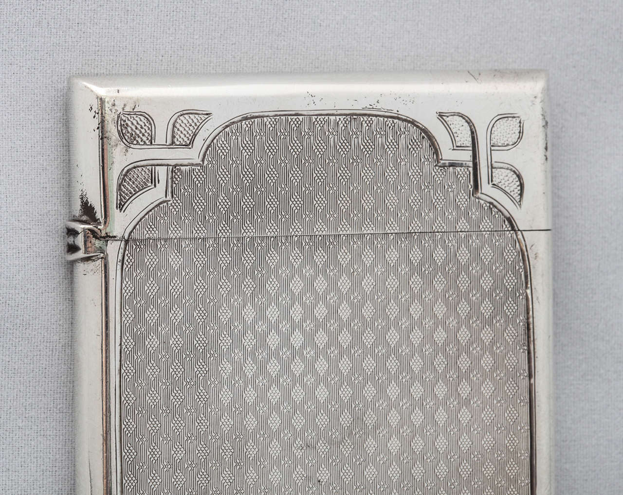 19th Century American Coin Silver Calling Card Case For Sale