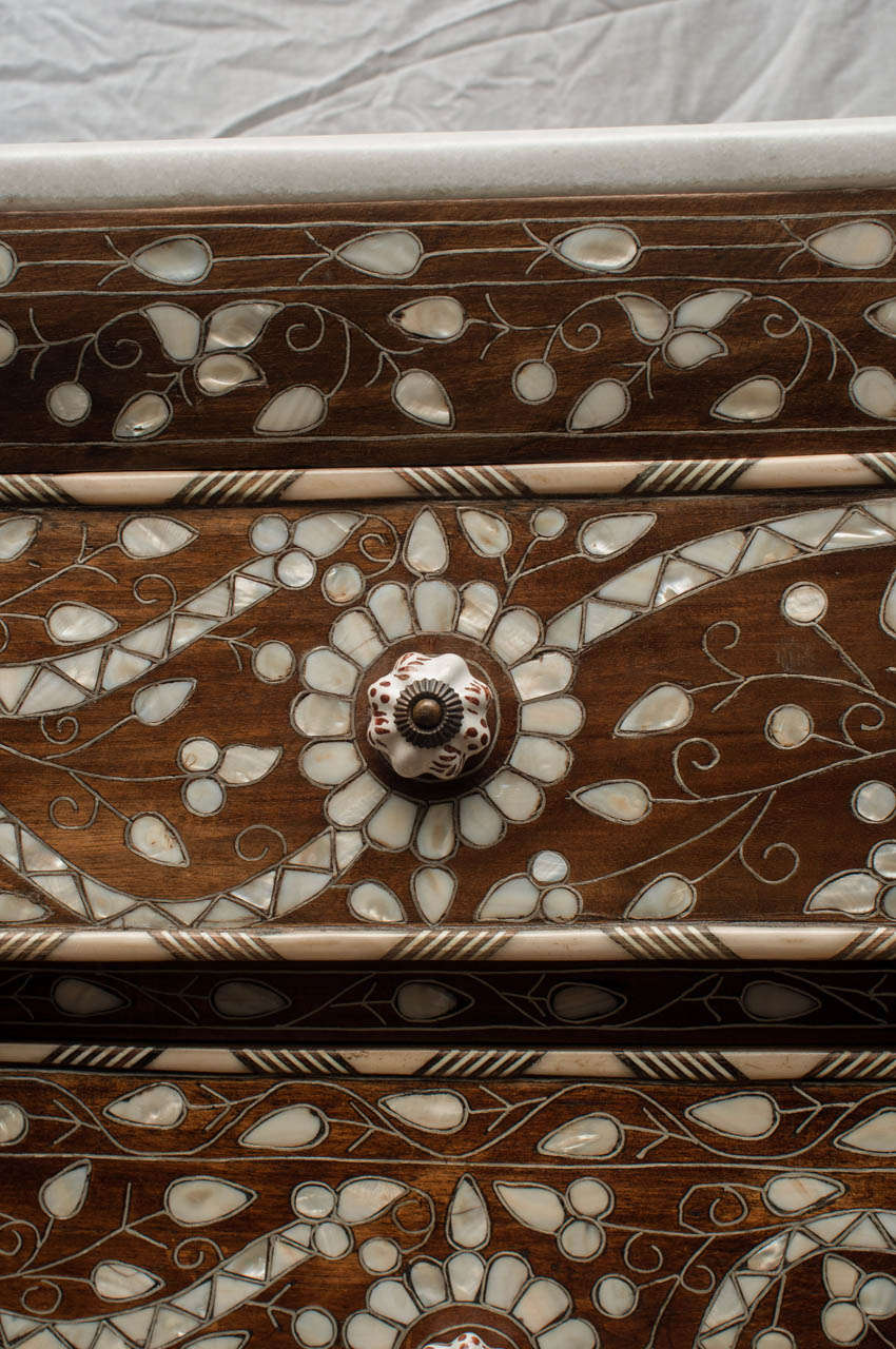 A Syrian Mother-of-Pearl Inlaid Chest of Drawers 1