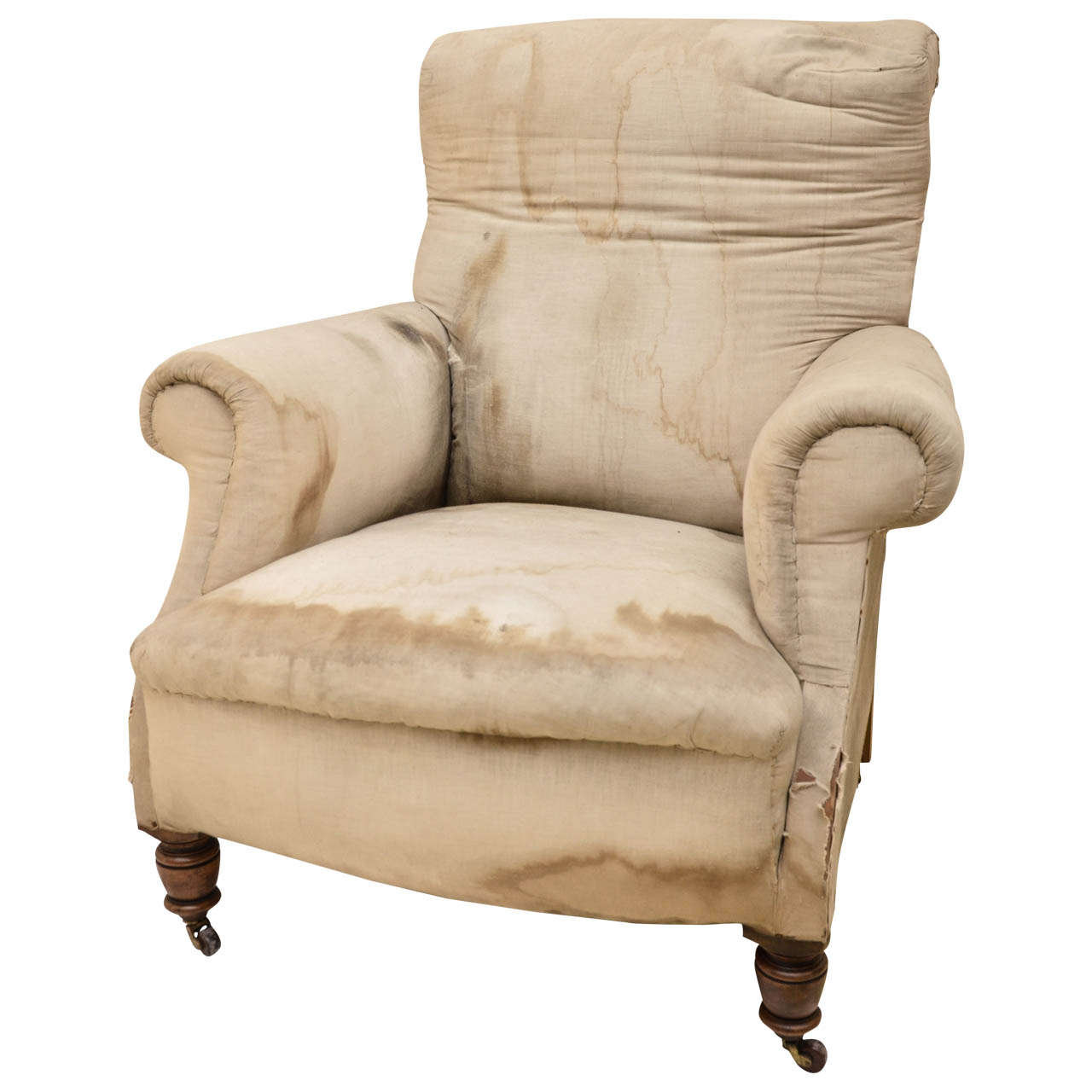 English Late 19th Century Howard Style Club Chair