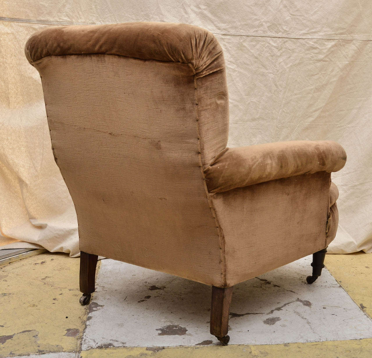 English Late 19th Century Howard Style Club Chair 3