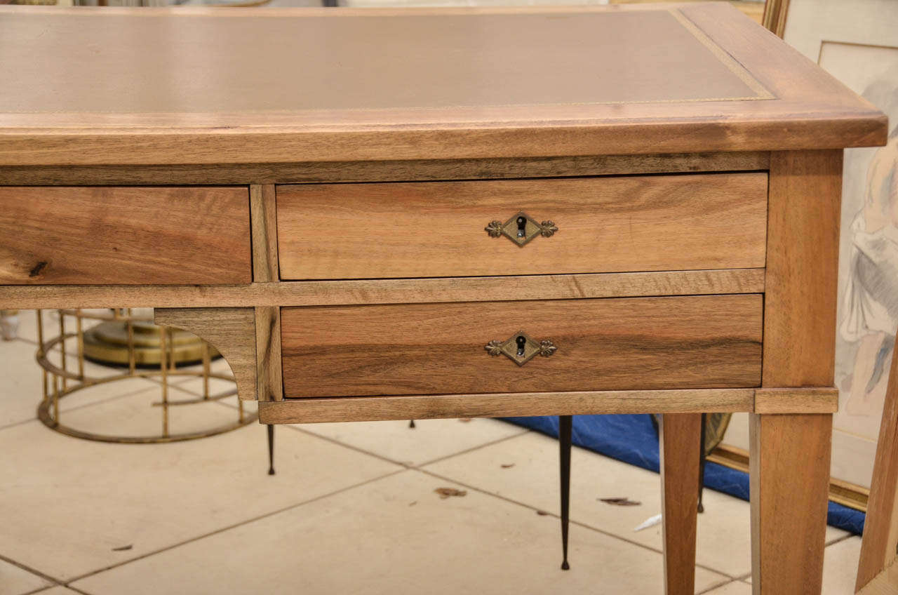 French Andre Arbus Style Desk In Excellent Condition In Water Mill, NY