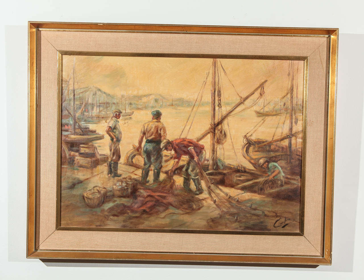 Vintage Argentine Painting by Cardoso