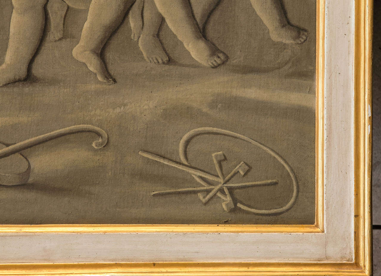 18th Century and Earlier Late 18th Century French Grisaille Painting For Sale