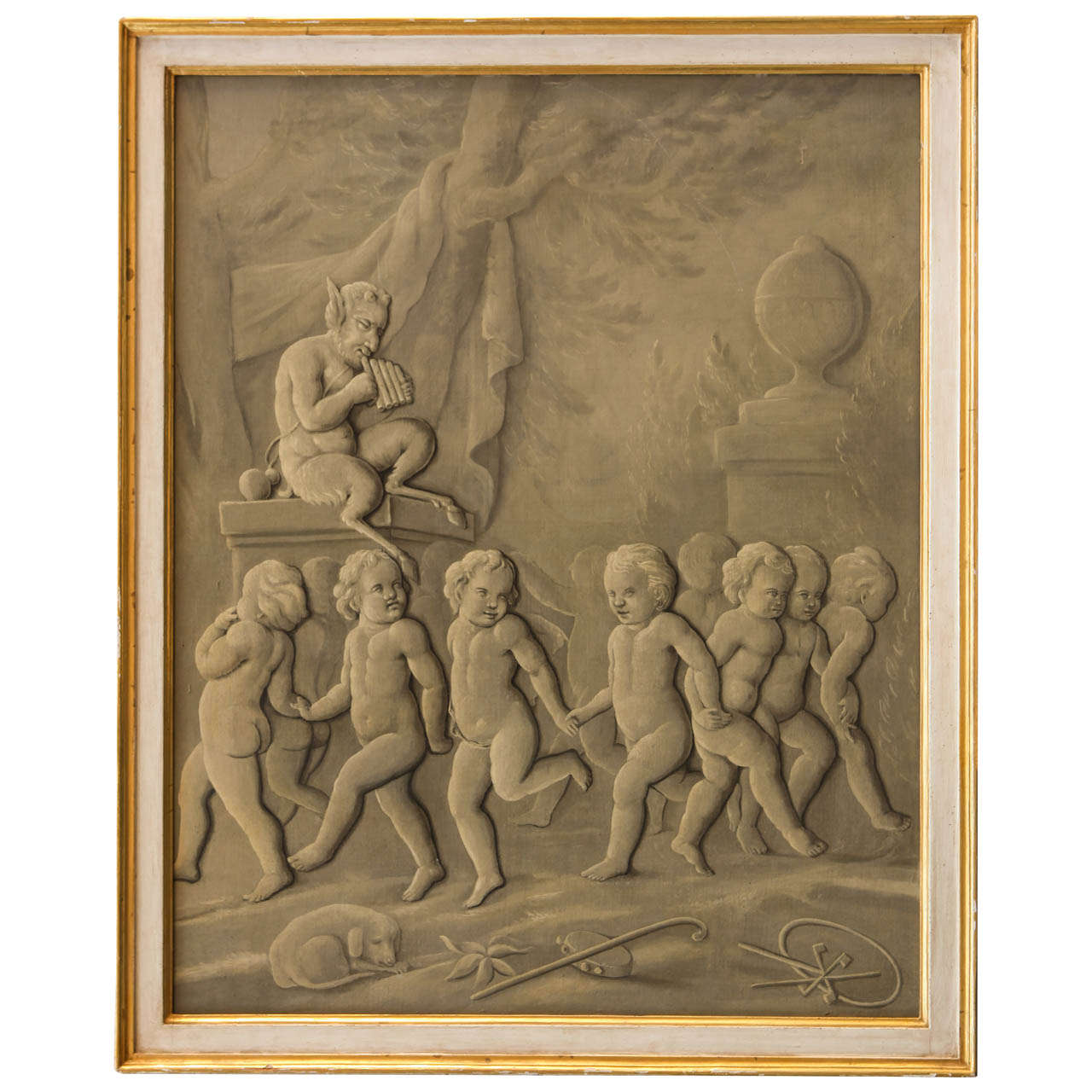 Late 18th Century French Grisaille Painting