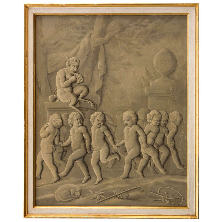 Late 18th Century French Grisaille Painting For Sale