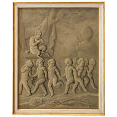 Late 18th Century French Grisaille Painting 3