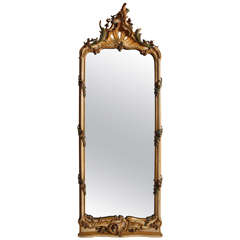 Fine Nord Italian 18th Century Painted Mirror 1