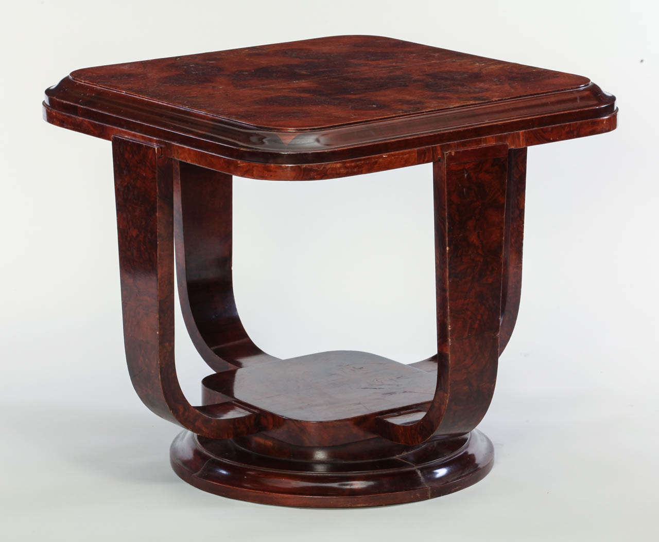 A fine Art Deco walnut Table