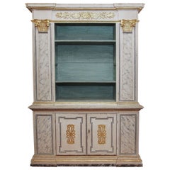 18th Century Italian and Gilt Painted Bookcase