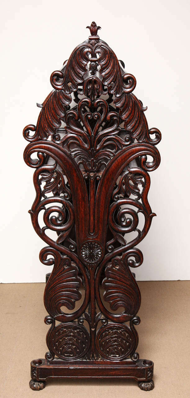 Hardwood 19th Century Raj , Carved Etagere For Sale