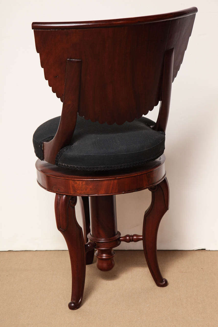 Early - 19th Century French Piano Chair 1