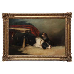 19th Century English, Oil on Canvas, Dog Painting 12