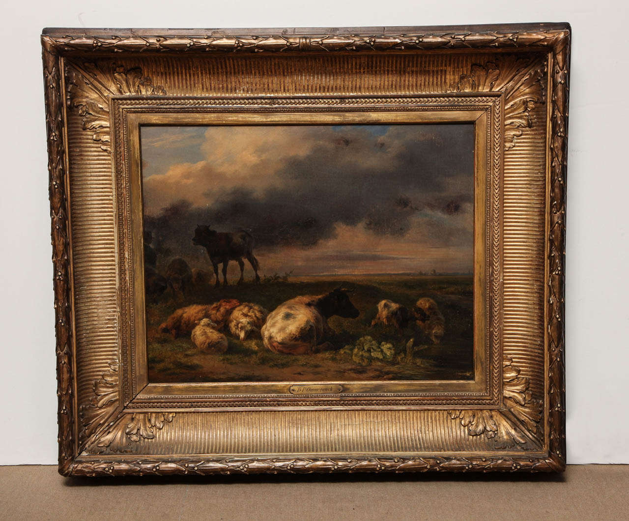 19th Century Dutch Painting by B.P. Ommeganck