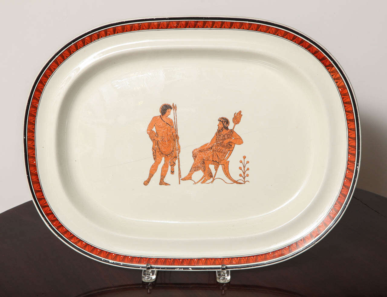 Two Early 19th Century Creamware Platters For Sale 1