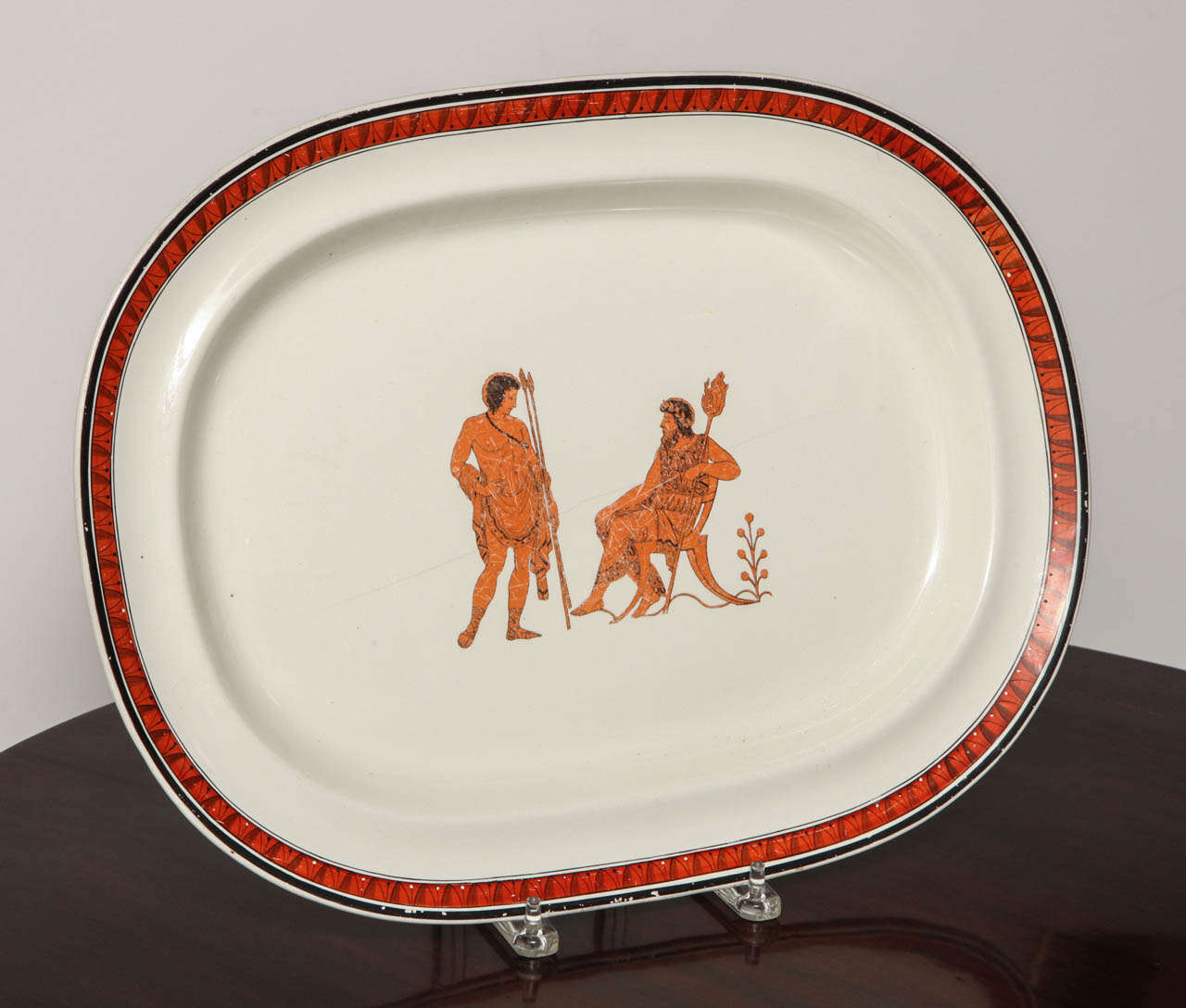 Two Early 19th Century Creamware Platters For Sale 3