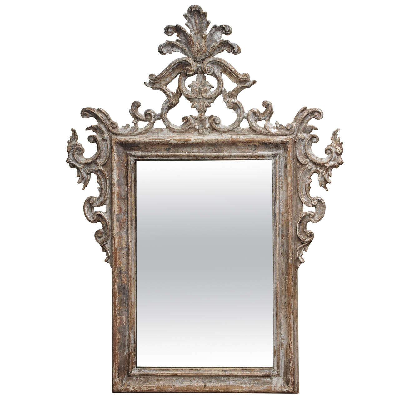Sicilian Silver Leaf Mirror