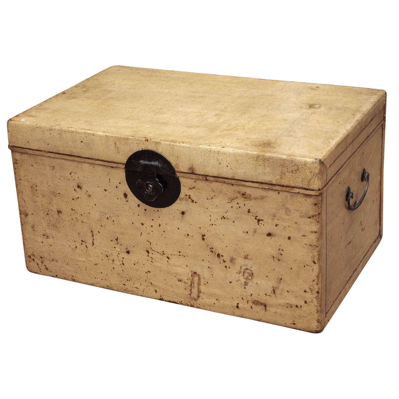 Late 19th Century China Trade Sea Captain's Chest For Sale at 1stDibs