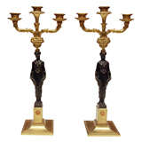 Pair of Empire-style Candelabra