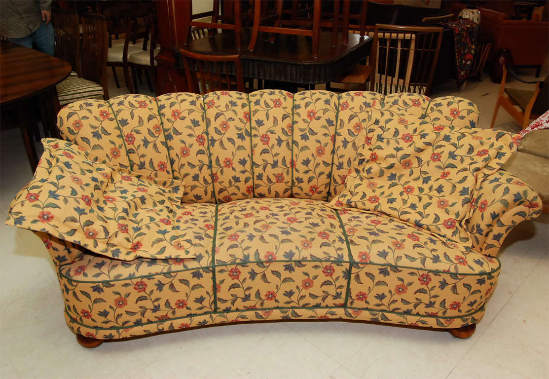 Mid-20th Century Floral Sofa
