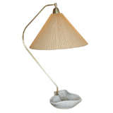 Unusual Sculptura lCeramic and Polished Brass
