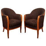 Pair of Early Art Deco Armchairs by Leon Jallot