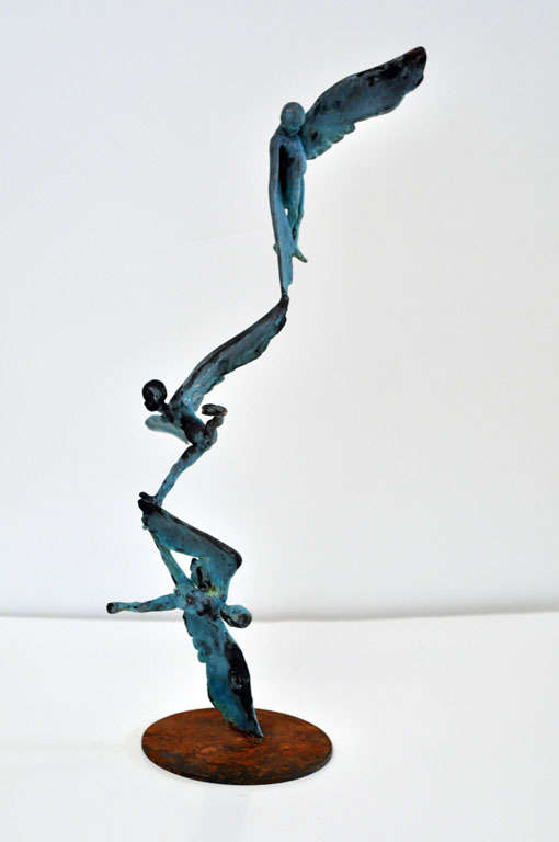 Jesus Curia Perez, Bronze Sculpture, "Icarumum III"