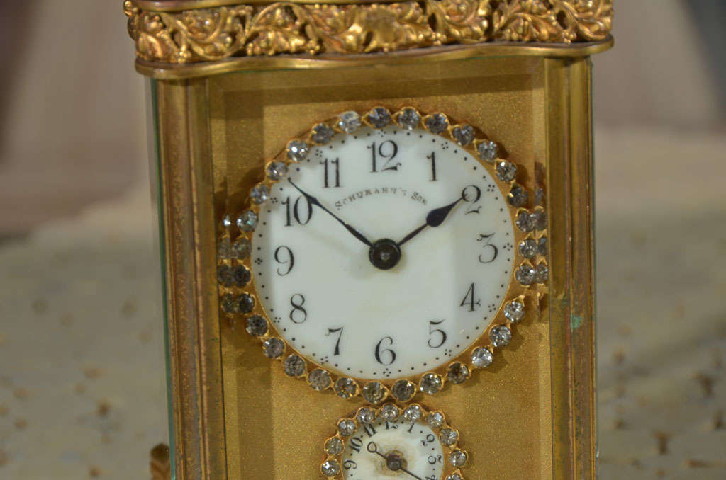 Carriage Clock by Schumann's Sons For Sale 2