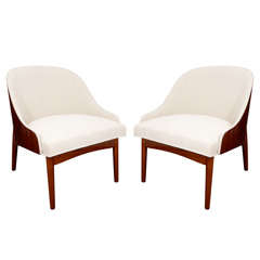 Pair of Mid-Century Tub Chairs
