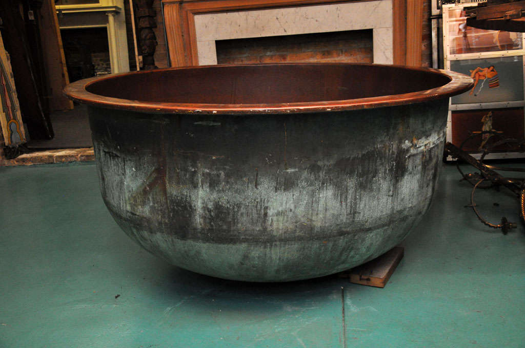Large copper vat / kettle from a frommage making facility