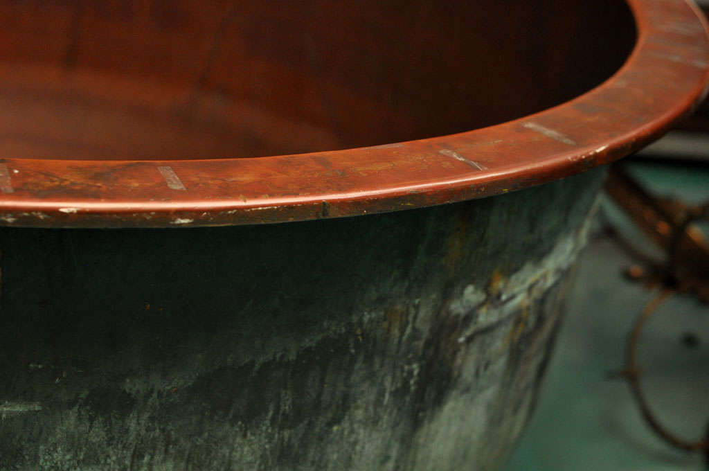 French Copper Bowl From a Cheese Maker 5