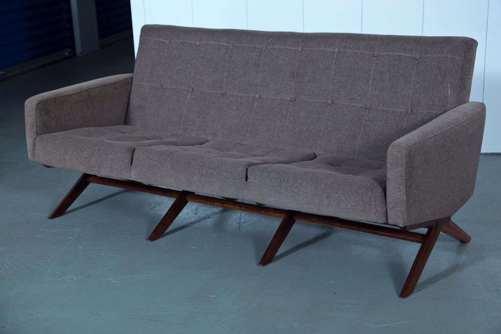 Impeccable Mid Century Spanish Sofa and Arm Chair Set at 1stdibs