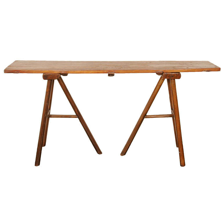 A Chinese Trestle Table For Sale