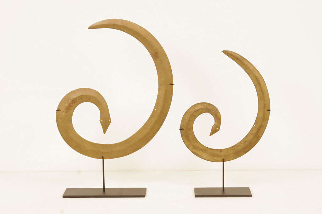 A Pair of Brass Snakes For Sale 3