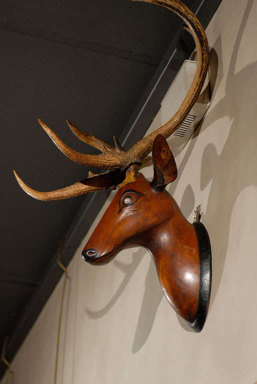 Vintage French Folk Art Deer 2