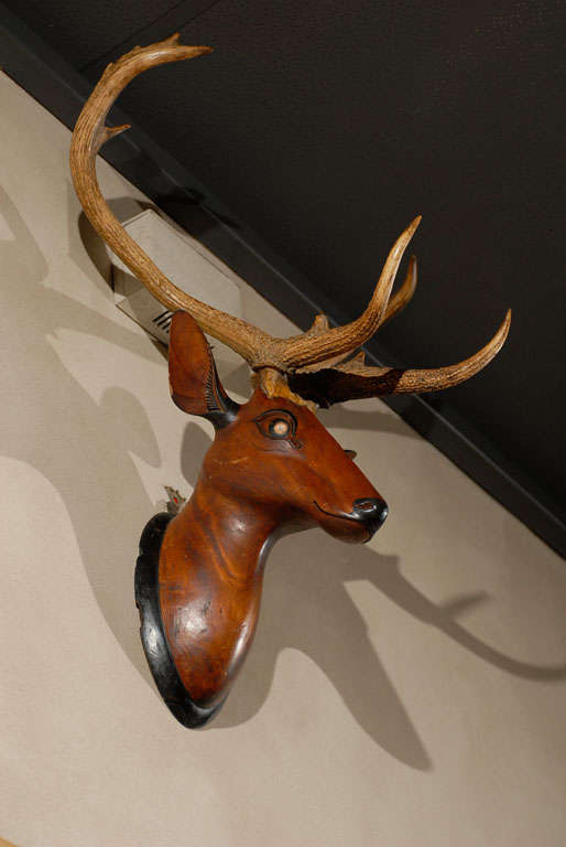 Vintage French Folk Art Deer 3