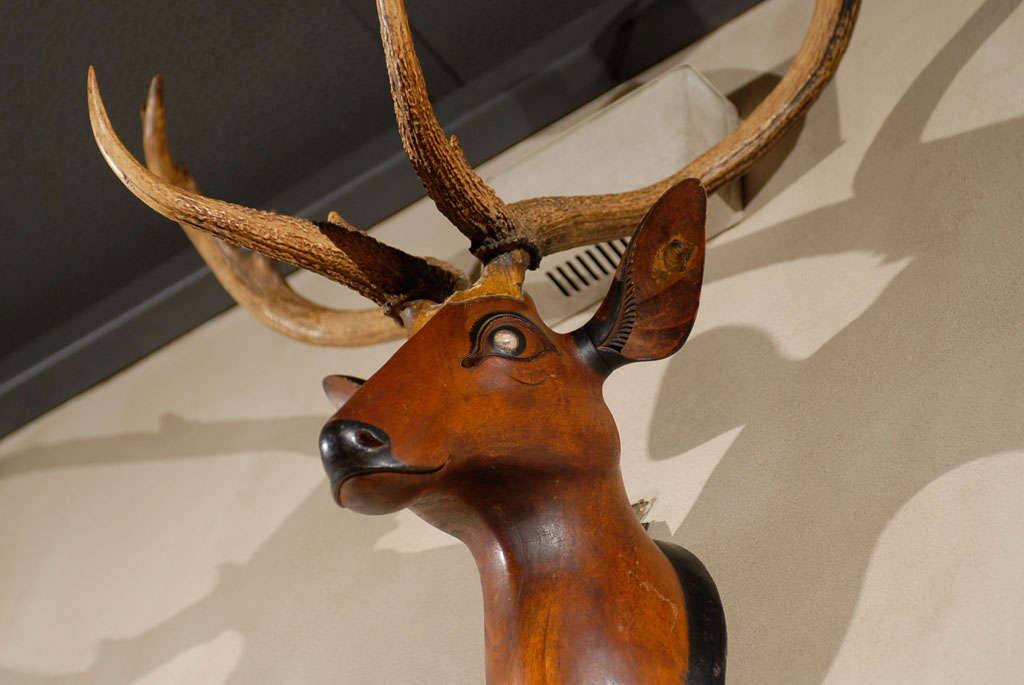 Vintage French Folk Art Deer 5