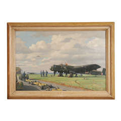 Original WWII Painting by  Official War Artist Roy Nockolds