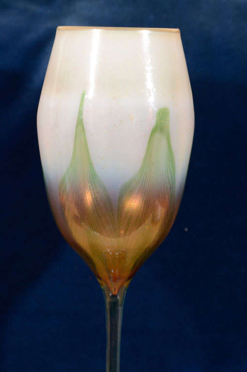 American Tiffany Studios, Tiffany Favrile Floriform Vase For Sale