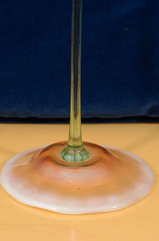 Tiffany Studios, Tiffany Favrile Floriform Vase In Excellent Condition For Sale In New York, NY