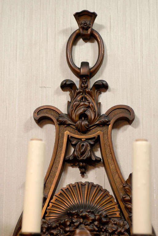 Superb Pair of Sconces In Good Condition For Sale In Atlanta, GA