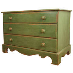 Three Drawer Canadian Painted chest of drawers