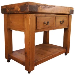 Original Butcher Block Center Island