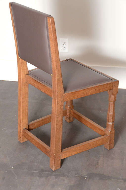 Set of Eight Mouseman Dining Chairs 1