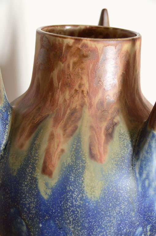 French Three Pronged Vase by Gilbert Metenier